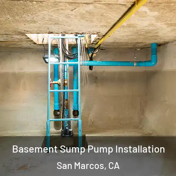  Basement Sump Pump Installation San Marcos, CA