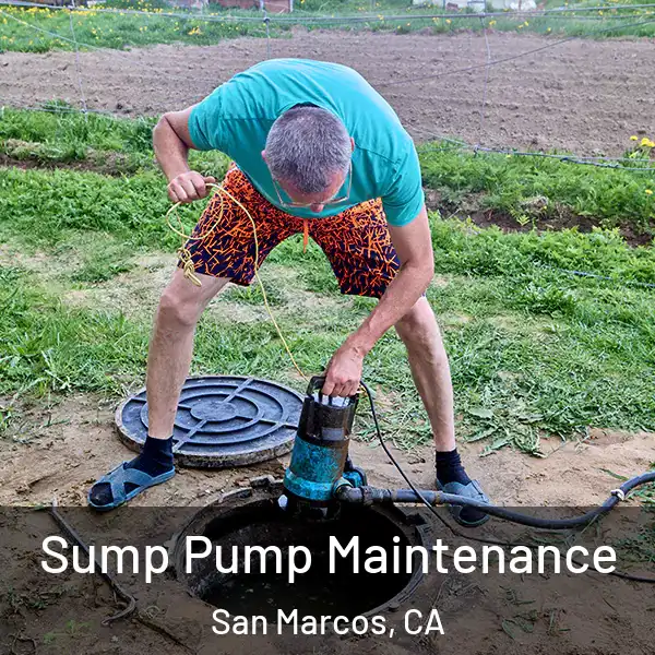  Sump Pump Maintenance San Marcos, CA